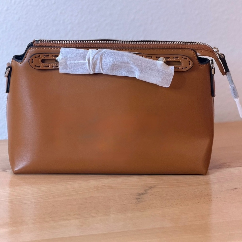 Brown leather FF By The Way Medium Boston bag